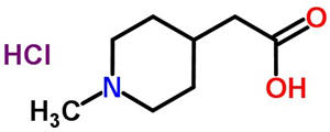 4-Piperidineaceticacid, 1-methyl-, hydrochloride (1:1)